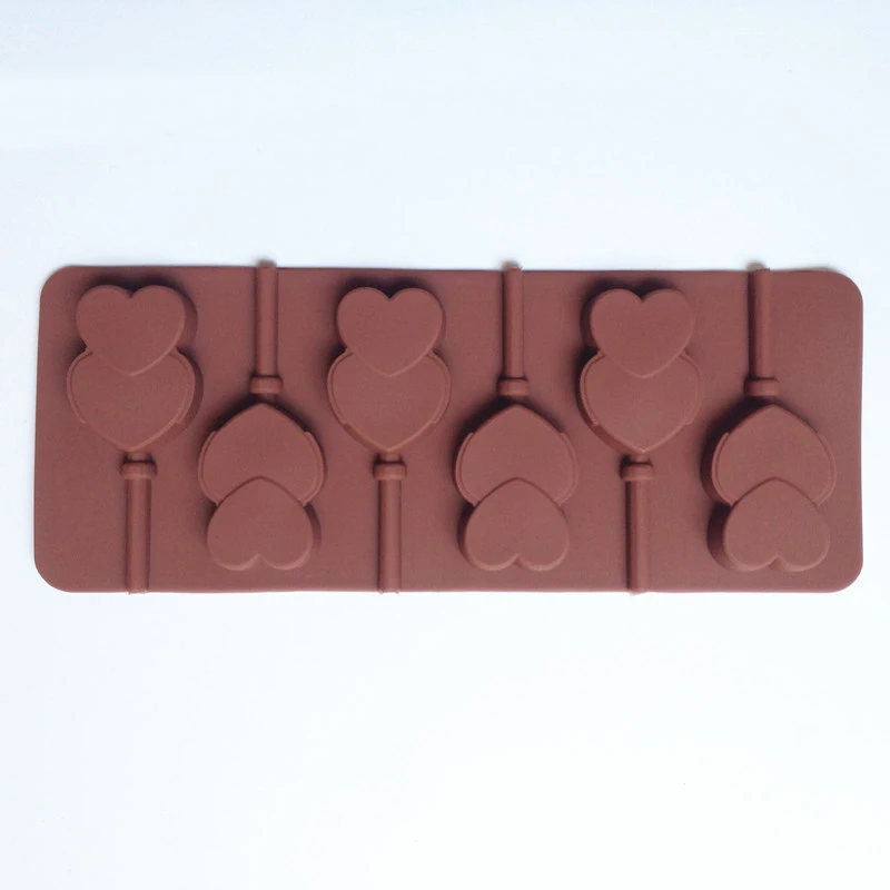 1 шт. Инструменты для тортов популярные двойное сердце силиконовые формы с