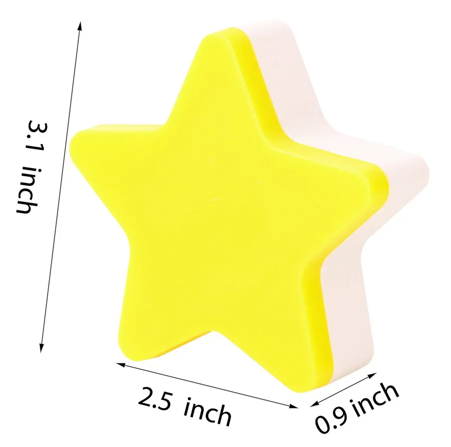 Затемняемая Милая звезда светодиодный ночник AC110 220V детская Ночная лампа Pulg in