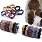 Простые резинки для волос для женщин и девочек, эластичные резинки для волос, держатель для конского хвоста, резинки, модные аксессуары для волос, подарки, 2010 шт.
