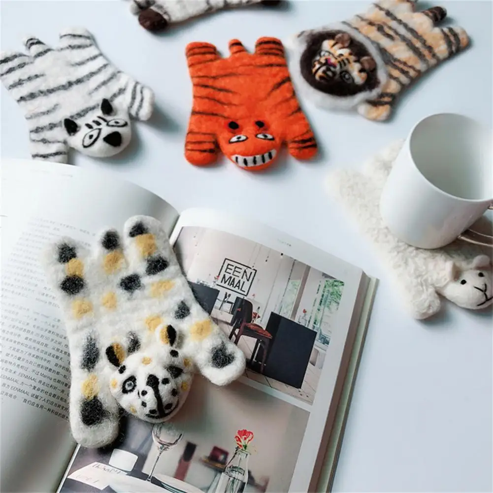 Коврик для чашки Забавный мультяшный устойчивый к пятнам изоляционный коврик