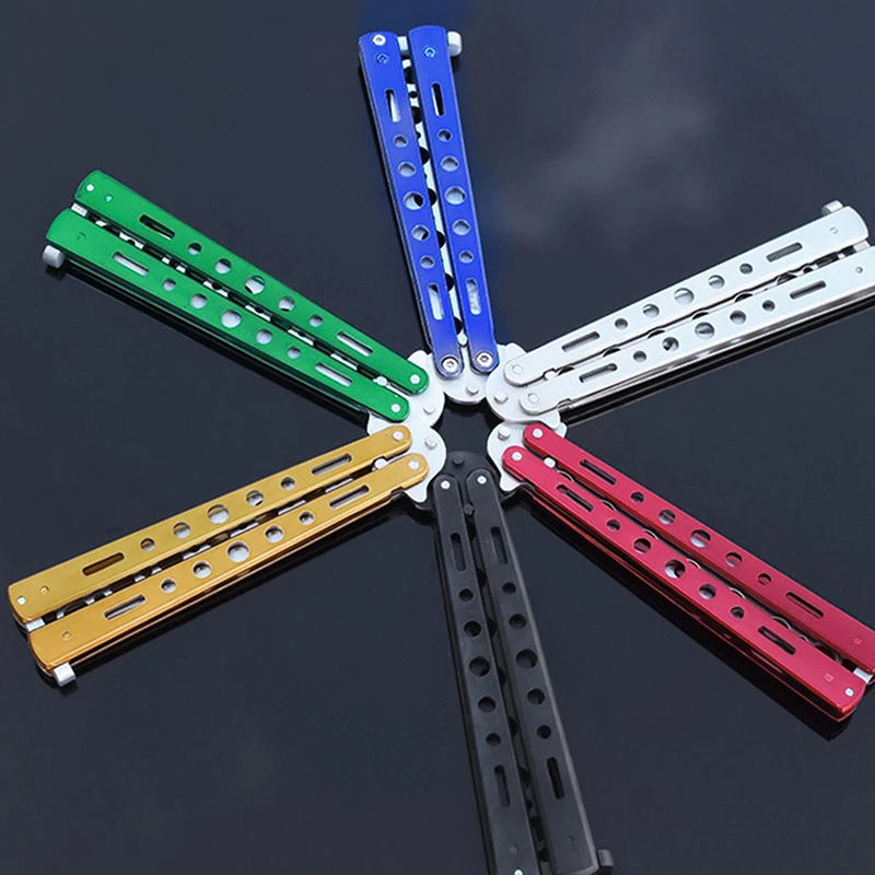 Нож-бабочка Учебный нож из нержавеющей стали декоративный без лезвия