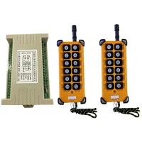3000m dc12v 24v 12ch radio controller rf wireless remote control overhead travelling crane system receiver numer button remote