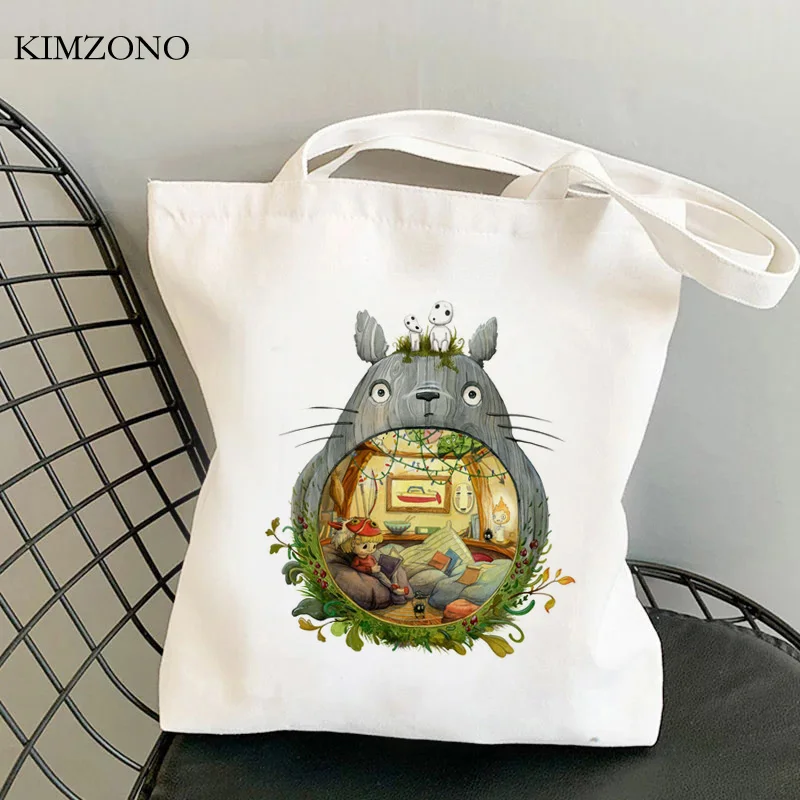 

Сумка для шоппинга Totoro, сумочка для покупок холщовая Экологически чистая сумка, тканевая Джутовая сумка, многоразовые тканевые сумки