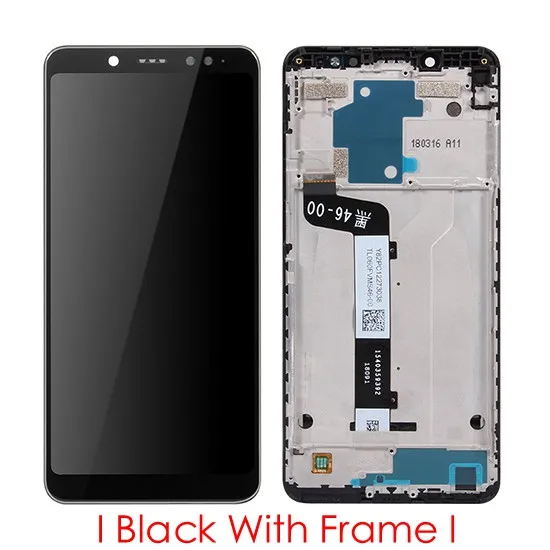 AAA Качество для Redmi Note 5 Pro ЖК-дисплей 10 сенсорный экран+ рамка для Xiaomi Redmi Note 5 ЖК-экран Snapdragon 636 дисплей - Цвет: Black x Frame