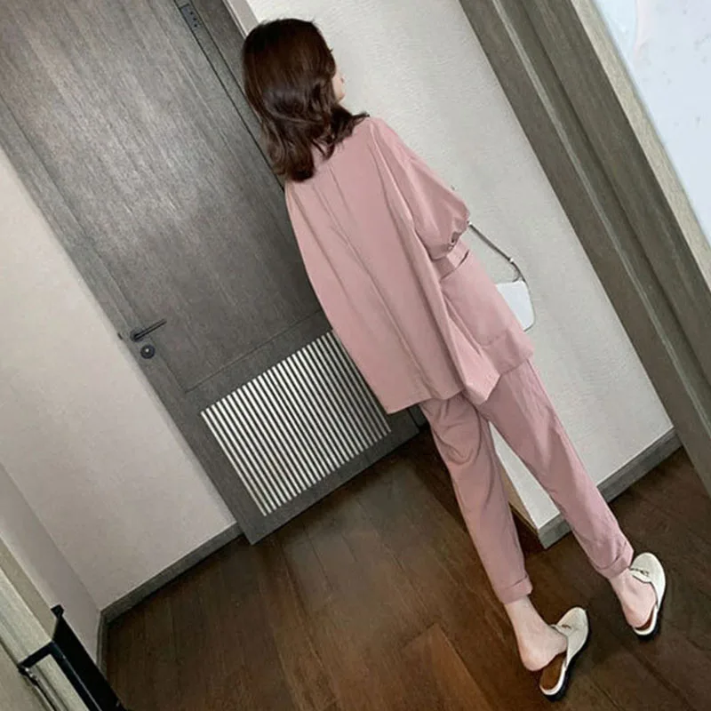 Женский офисный комплект из двух предметов элегантный облегающий костюм