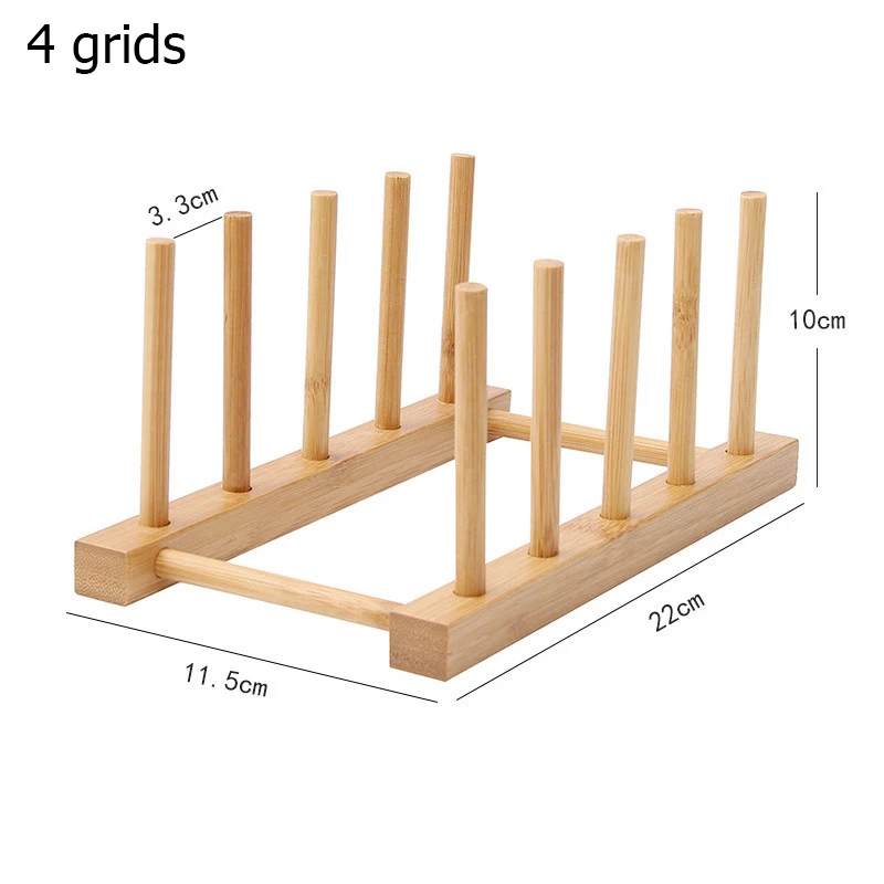 

Multifunctional Wooden Bowl Dish Drain Rack Kitchen Tableware Storage Rack Book Storage Shelf Cup Display Holder Home Supplies