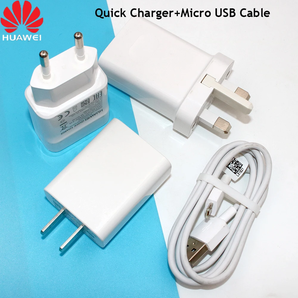 Быстрое зарядное устройство Huawei 9 В 2 А 18 Вт адаптер QC 3 0 100 см кабель Micro USB для P6 P7 P8