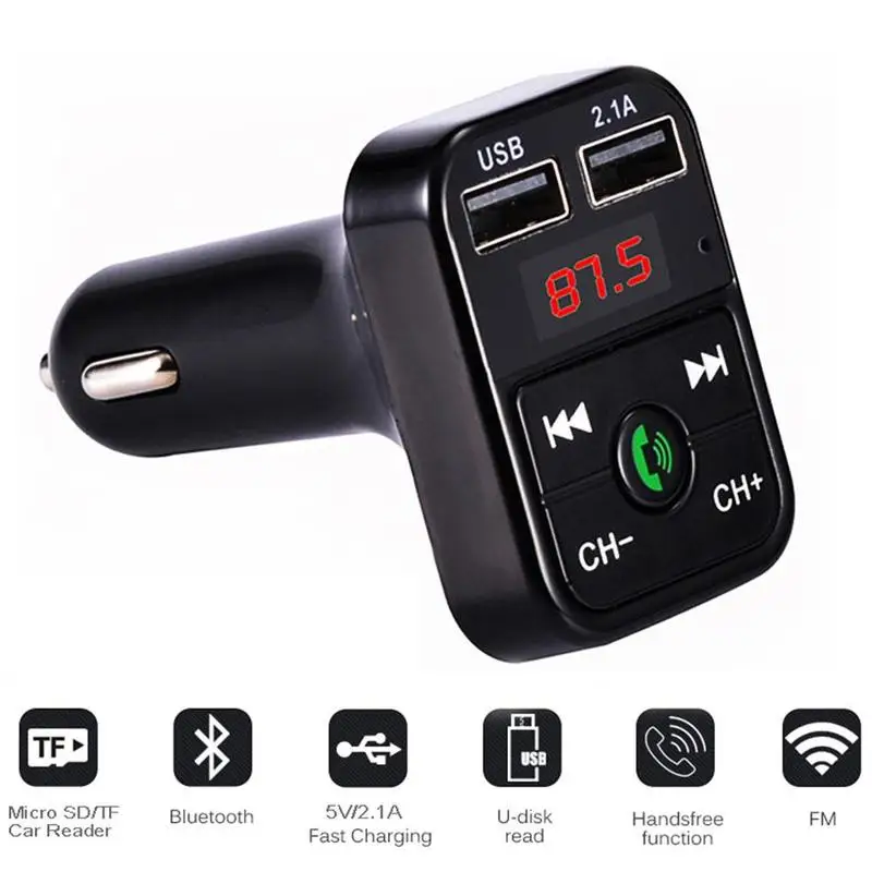 Автомобильный Bluetooth MP3 плеер B2 автомобильный Fm передатчик беспроводная гарнитура