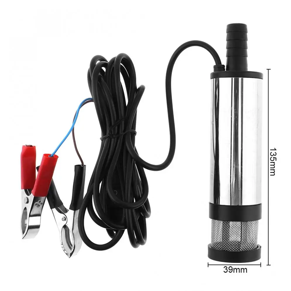 12 В DC 38 мм Автомобильный Электрический погружной насос алюминиевый сплав водяной