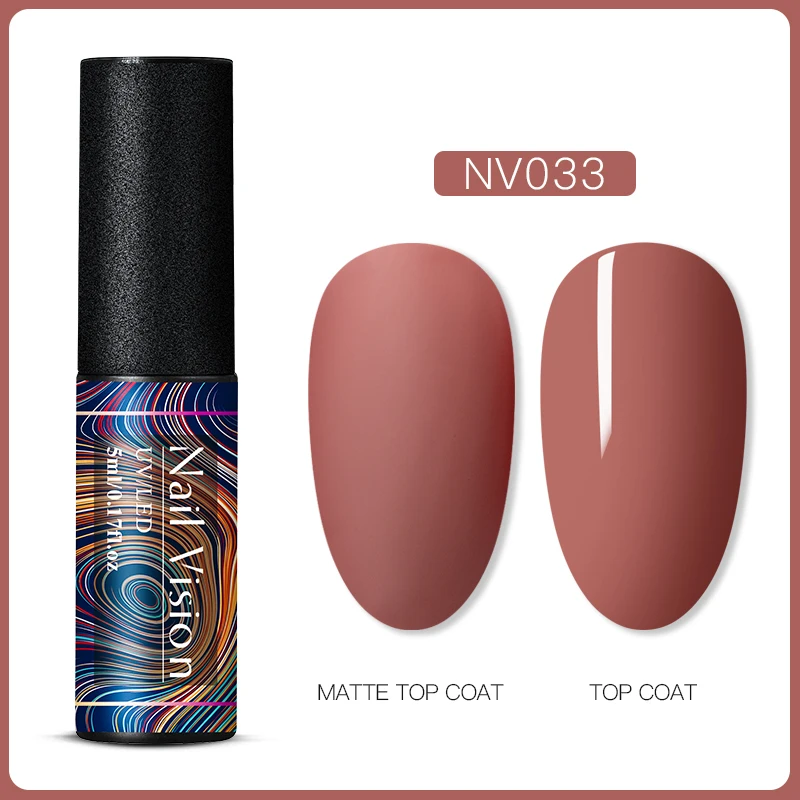 S06628 Nail Vision 60 цветов Матовый УФ-гель для ногтей 5 мл чистый цвет матовое верхнее покрытие Впитывающее полуперманентный Гель-лак для ногтей - Цвет: S06628