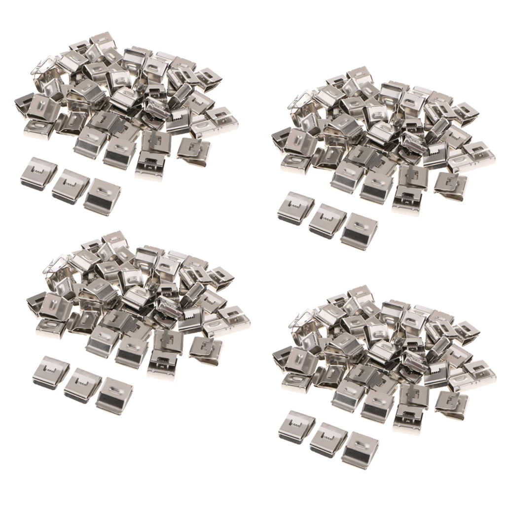

200PCS Solar Panel Cable Clip Stainless Steel - Clips PV Wire To Solar Panel