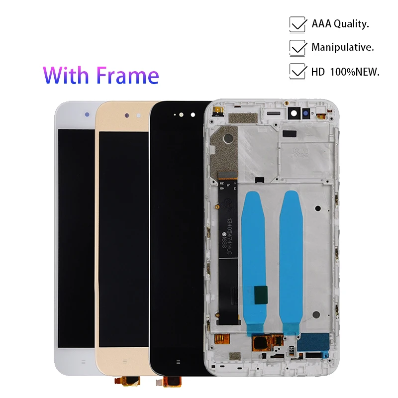 ЖК-дисплей с сенсорным экраном дигитайзер в сборе 5 дюйма для Xiaomi A1 MI 5X рамкой
