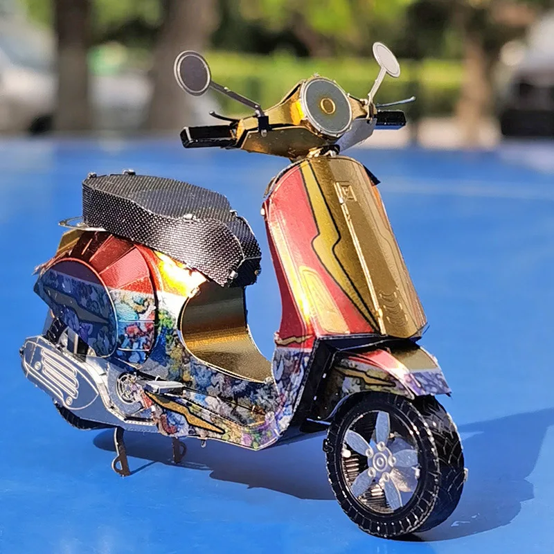 VESPA PRIMAVERA 150 3D металлические пазлы разноцветная модель Наборы DIY Лазерная