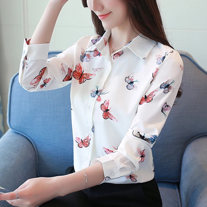 

Blusas Womens Tops And Blouses 2021 Long Sleeve Square Collar Printing Button Women Clothing Beach Ladies Tops For Women 5308 50
