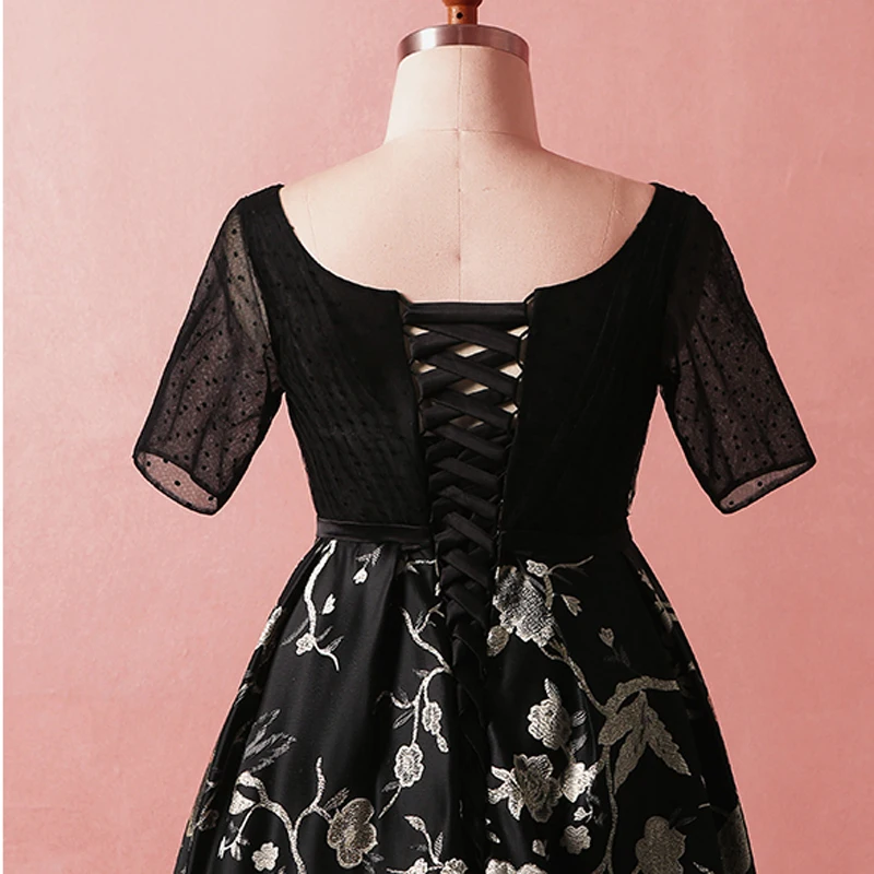 

Plus Size Gold Floral Satin V-neck Lace Up Vestidos De Festa Pleats A-line Formal Long Evening Dresses Robe Soiree Party Gowns