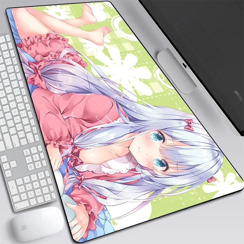 

ANIME Izumi Sagiri Figure Mouse Pad Gamers Cute Sexy Girl PadMouse 90x40cm Rubber Mouse Pad Keyboard Computer Mat for Girl Boys