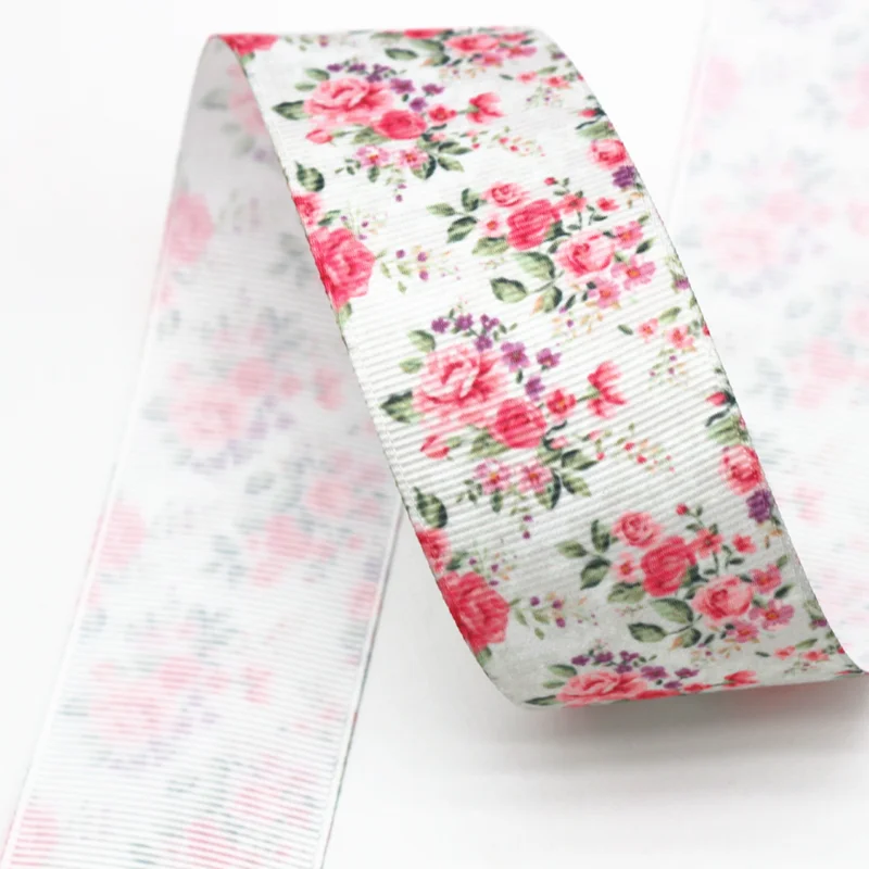 38mm10yards floral ribbon gift box package decoration bow rib | Ribbons