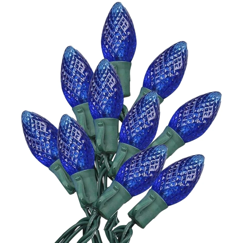 

Outdoor Led Christmas Tree String Lights, 70 C6 Christmas Bulb Lights, for Indoor and Outdoor Decoration, Us Plug