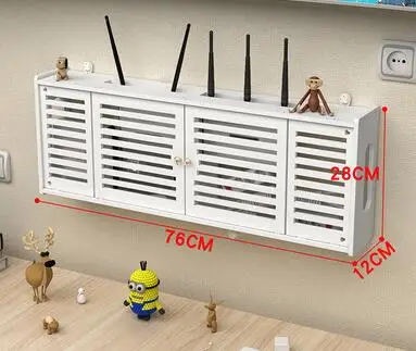 D Беспроводной роутер коробка для хранения гостиной Розетка wifi декорация Панч- настенная ТВ-приставка стойка pf83012 - Цвет: D