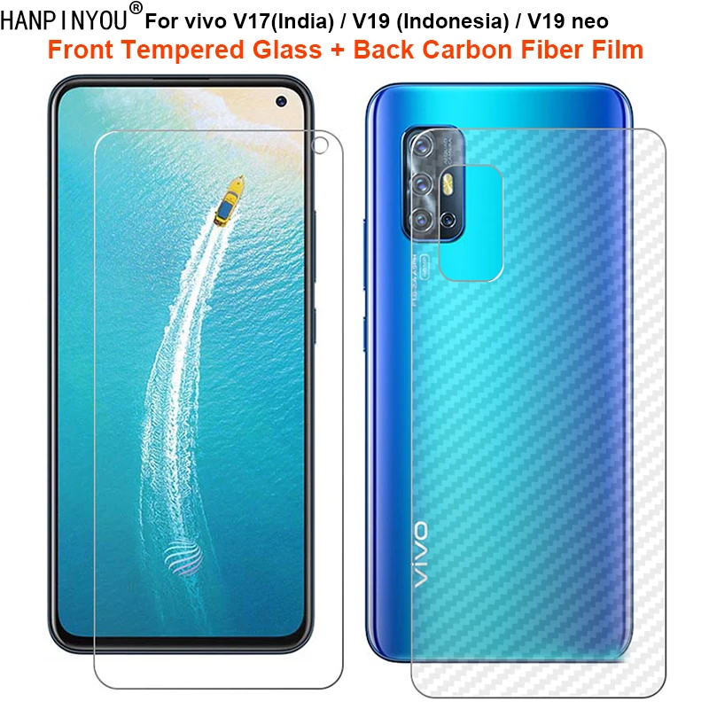 ДЛЯ vivo V17 (Индия)/V19 (Индонезия)/Neo 1 комплект = мягкая задняя пленка из углеродного