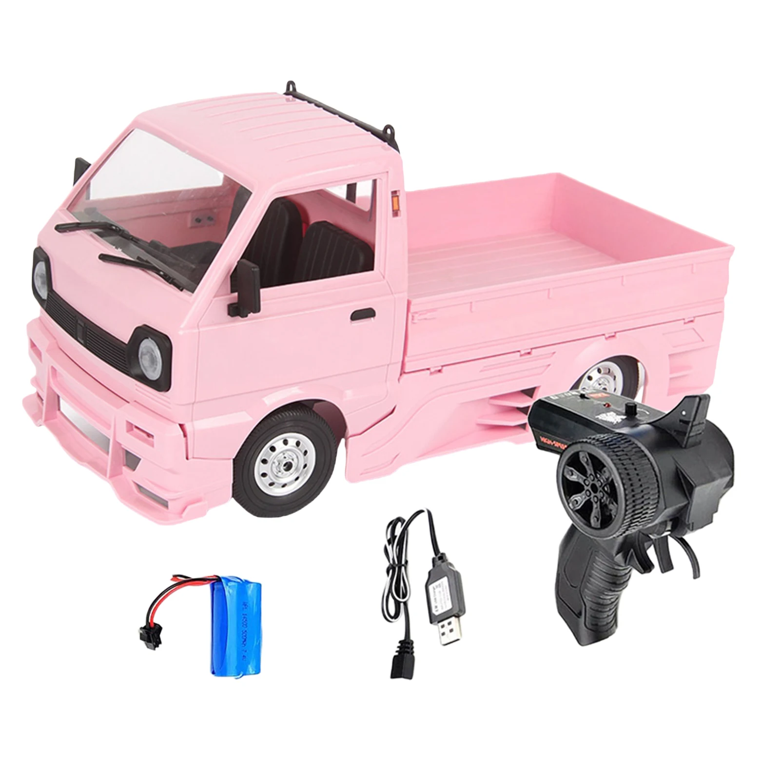 WPL D12 RC грузовик 1/10 2WD Truck матовый 260 Мотор светодиодный светильник игрушки с