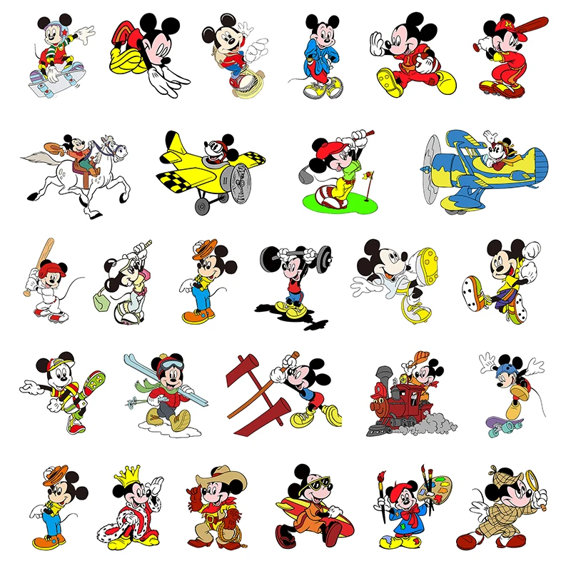 

Disney Personality Mickey Mouse Skateboarding To Play With Snow Multi-styling Acrylic Jewelry Epoxy Earrings Accessories