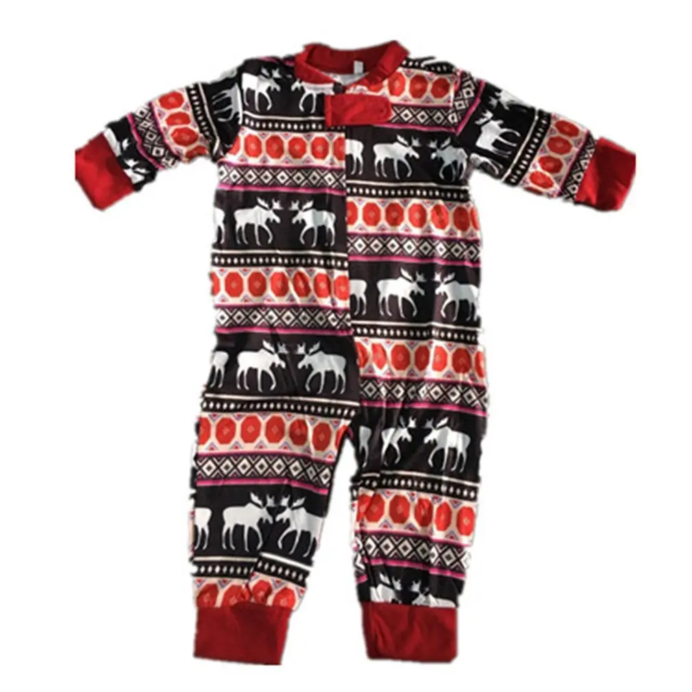 

Xmas Moose Fairy Christmas Family Matching Pajamas Set Adult Kids Sleepwear Parents-Child Nightwear Pjs Party Clothing