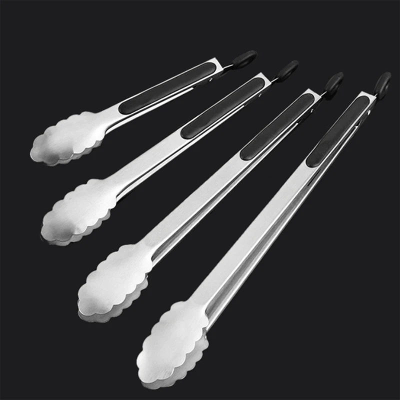 Зажим для решетки барбекю-гриль зажим хлеба из нержавеющей стали силиконовый еды