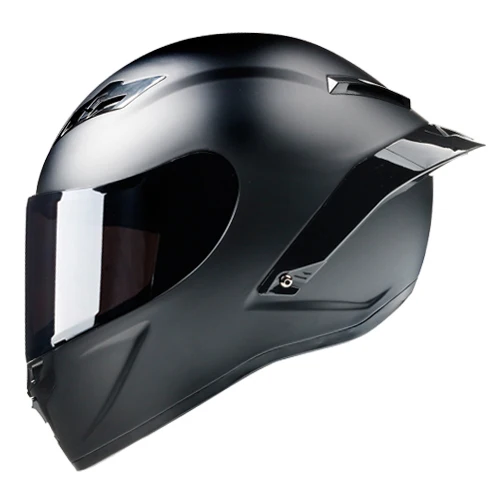 3.Black Гоночный мотоциклетный шлем Full Face, casco de motoal, moto cross, внедорожный шлем, DOT CERTIFIED, шлем capacete - Цвет: 3.Black