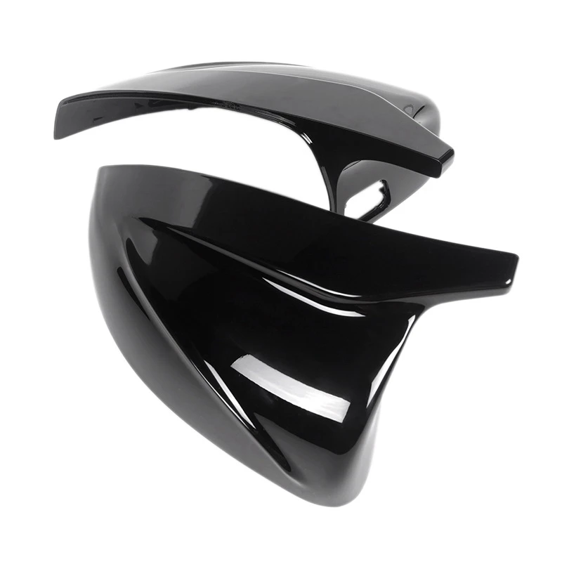 

Side Rear View Mirror Cover Replaceable with Lane Assist Hole for A3 S3 2014-2020 Glossy Black Side Wing Mirror Cap