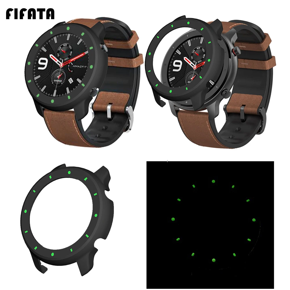 FIFATA 2020 Новый PC материал светящийся защитный чехол для Xiaomi Huami Amazfit GTR 47 мм Смарт