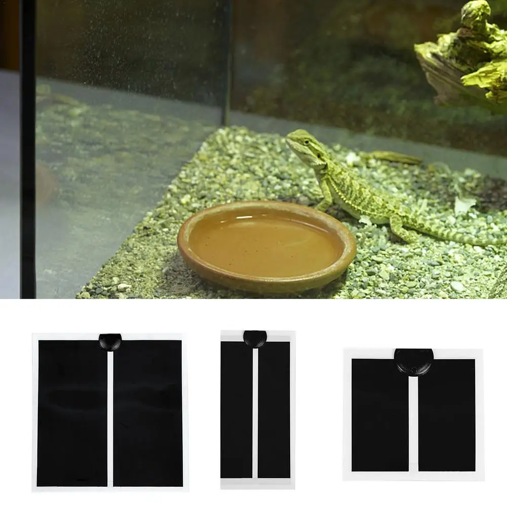 

Нагревательный Коврик для рептилий, подогреватель для рептилий с 4 уровнями температуры, водонепроницаемые нагревательные коврики для дом...