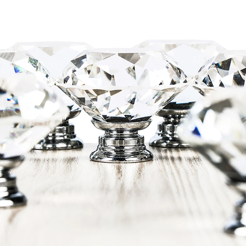 10 шт. прозрачные ручки для кухонных шкафов 40 мм|drawer knobs|door knobknob kitchen |