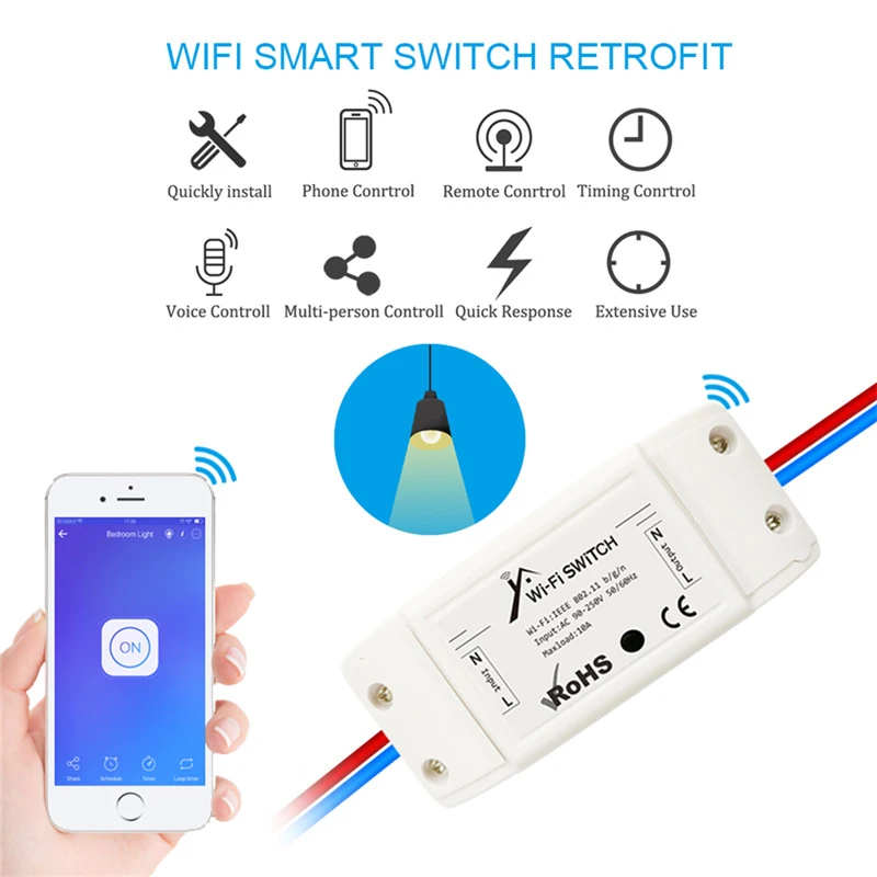 Itead Sonoff умный Wifi переключатель DIY беспроводной пульт дистанционного управления