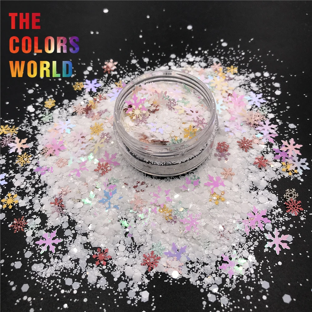 TCT-428 Christmas Mix Nail Glitter Art Decoration Body Tumbler Crafts DIY Holidays Accessories Festival Party Supplier | Красота и