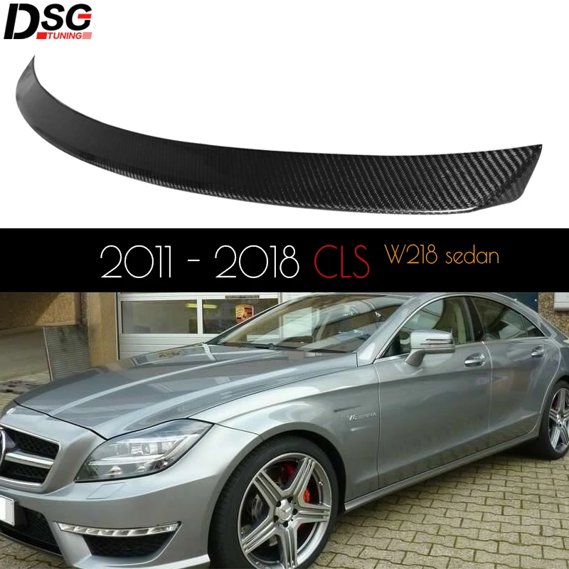 Спойлер из углеродного волокна для CLS Class W218 C218 (2012 2018 4 дверный седан) CLS350 CLS500 CLS63 УФ