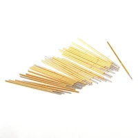 100pcspackage spring test probe p038 b pointed needle tube outer diameter 0 38 total length 12mm pcb probe