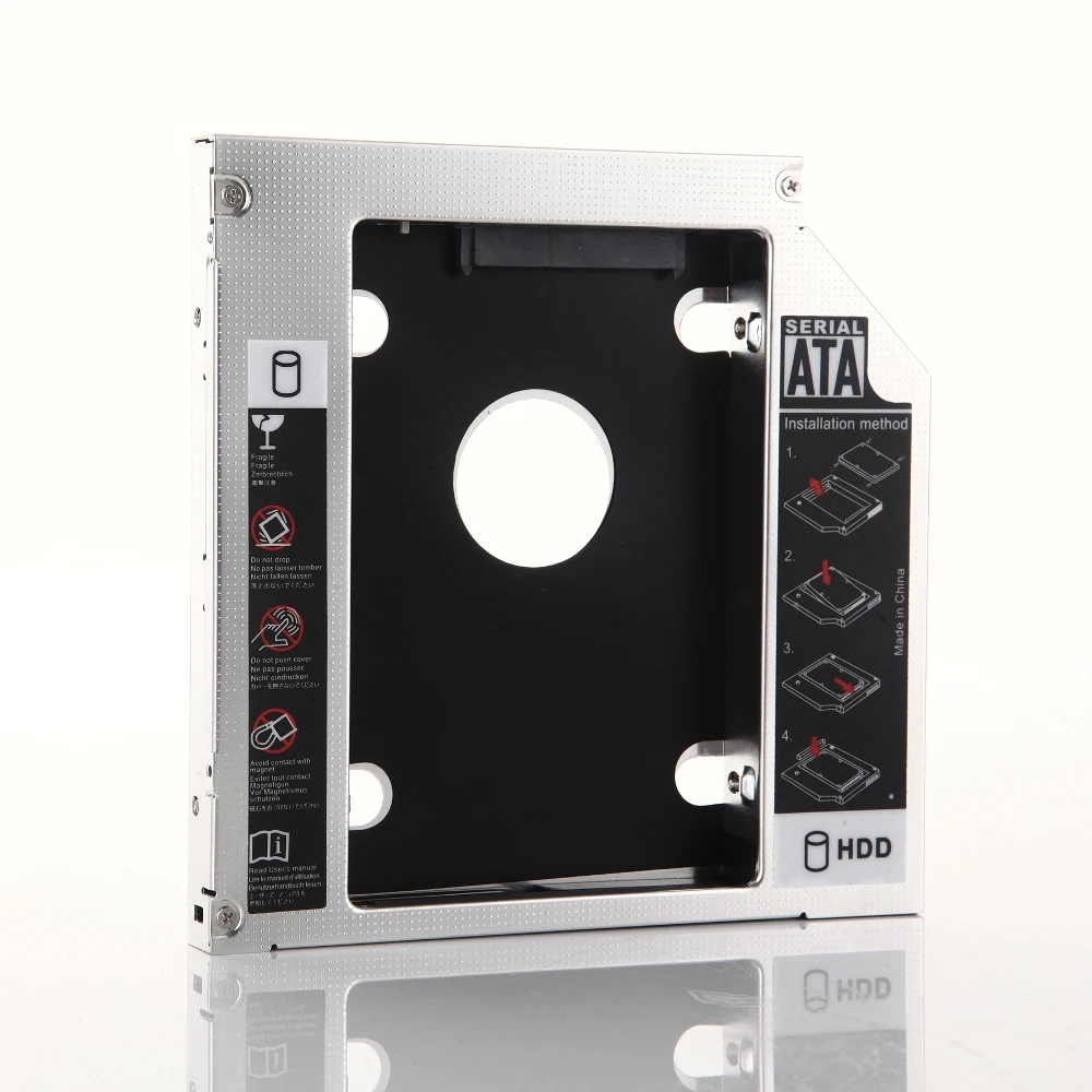 12 7 мм 2nd жесткий диск SSD для оптического устройства Caddy рамки адаптер ноутбука Acer