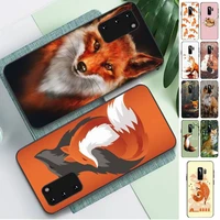 fhnblj anime funny foxs lovely cute phone case for samsung s 4 6 7 5 8 9 10 20 plus lite edge s10 5g