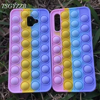 relieve stress phone case for samsung galaxy a13 a12 a11 a10 a10s a20 a20s a30 a50 a70 j4 j6 j8 3d bubble soft silicone cover