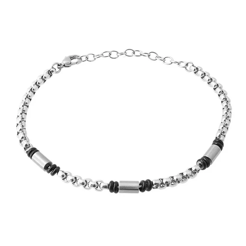 Runda 2020 Круглый браслет цепочка из нержавеющей стали для мужских модных