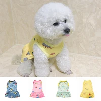 lovely dogs floral skirts cute sweet pet dress creatice pattern printed colorful skirt for puppy cats comfortable pet supplies
