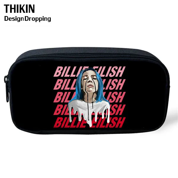 THIKIN Новые 3 шт./набор Billie Eilish школьные сумки для подростков мальчиков и девочек хип-хоп детский школьный рюкзак Rapper Женская Повседневная сумка - Цвет: as picture