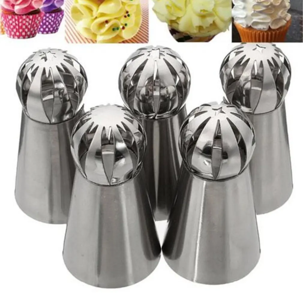 7 шт. крема для торта украшения рта затяжки насадки выдавливания цветов