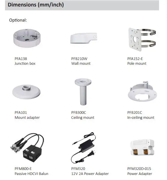 DAHUA Original Security 4K Camera 8MP HDCVI WDR IR-Dome Dome IP67 DH-HAC-HDBW3802E-Z | Безопасность и защита