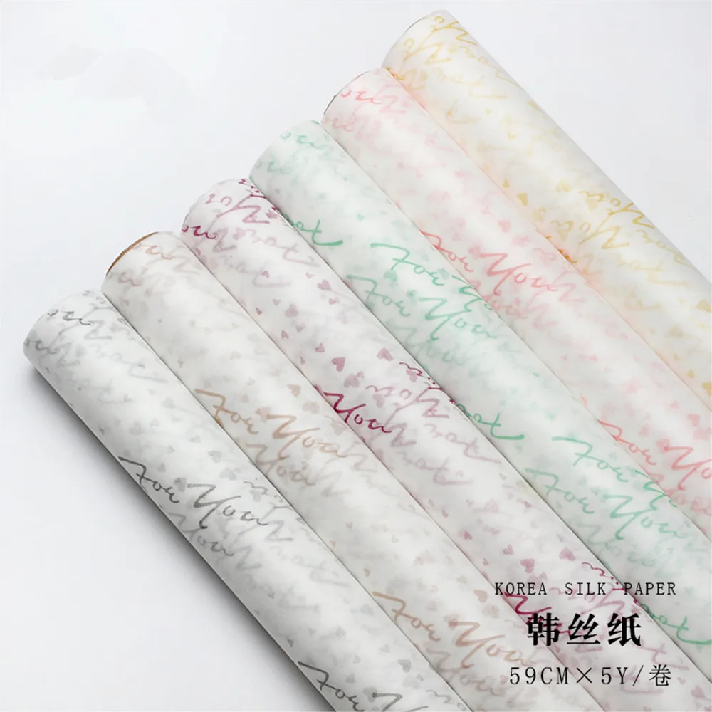 

5 Yard Soft Korean Cotton Lining Paper Bouquet Flower Arrangement Material Clothing Jewelry Packaging