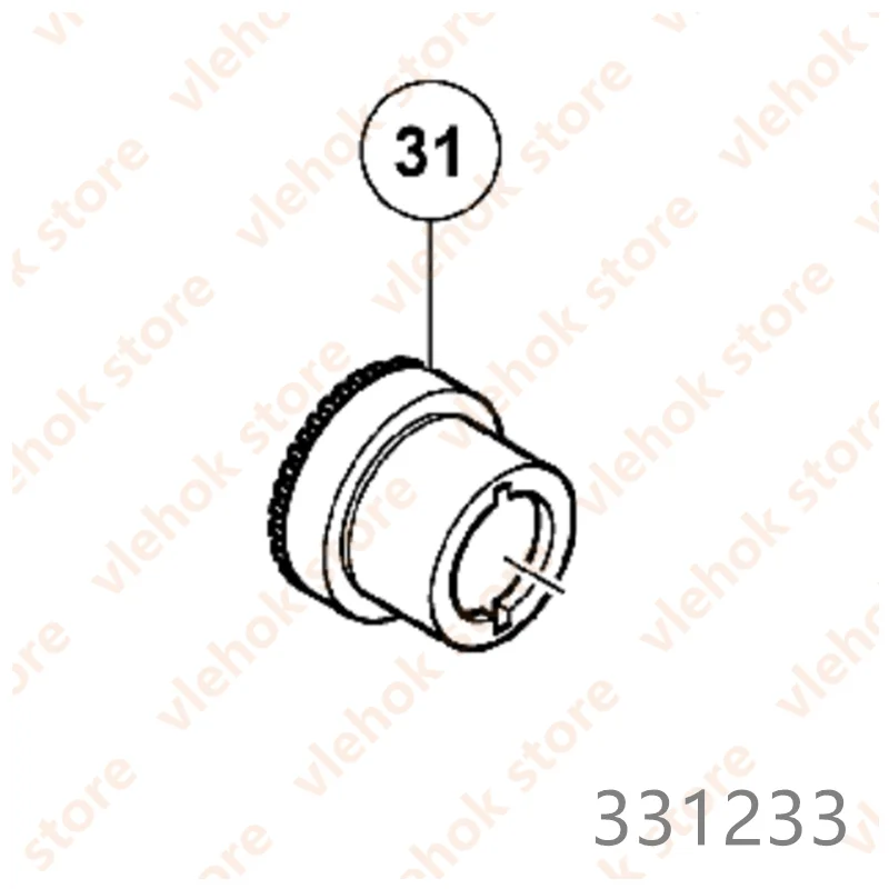 Коническая шестерня для hitachi DH38SS 331233, аксессуары для электроинструментов, запчасти для электроинструментов