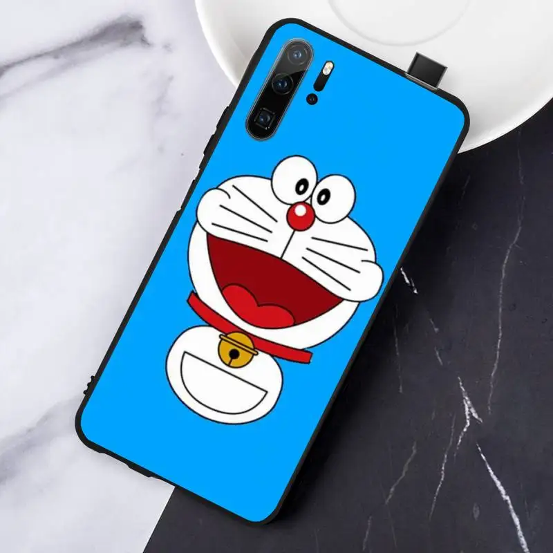 

Cute Machine Cat Doraemon Phone Case For Huawei honor Mate P 10 20 30 40 Pro 10i 9 10 20 8 x Lite