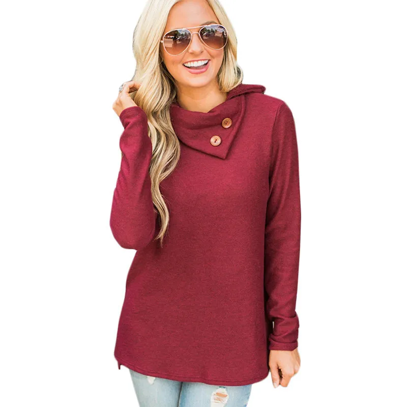 8 Colors Autumn Winter 2019 New Casual Top Loose Shirts for Women Long Sleeve Cotton Tops Asymmetrical Solid Blasas Feminino | Женская