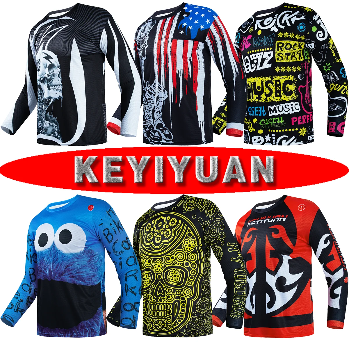 KEYIYUAN одежда для велоспорта Джерси горного велосипеда новинка 2022 футболка с
